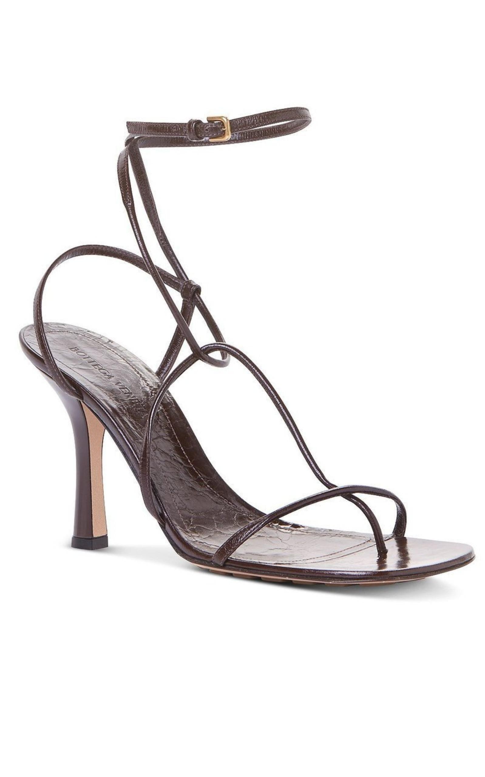 Square Toe Strappy Sandals Bottega Veneta