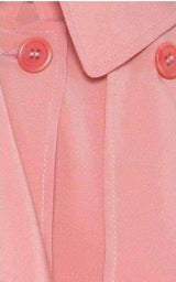 Pink Silk Georgette Trench Coat Cedric Charlier