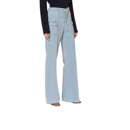 Corduroy Wide Leg Trousers Pants Chloe