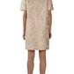 Metallic Jacquard Egg Silk Dress Chloe