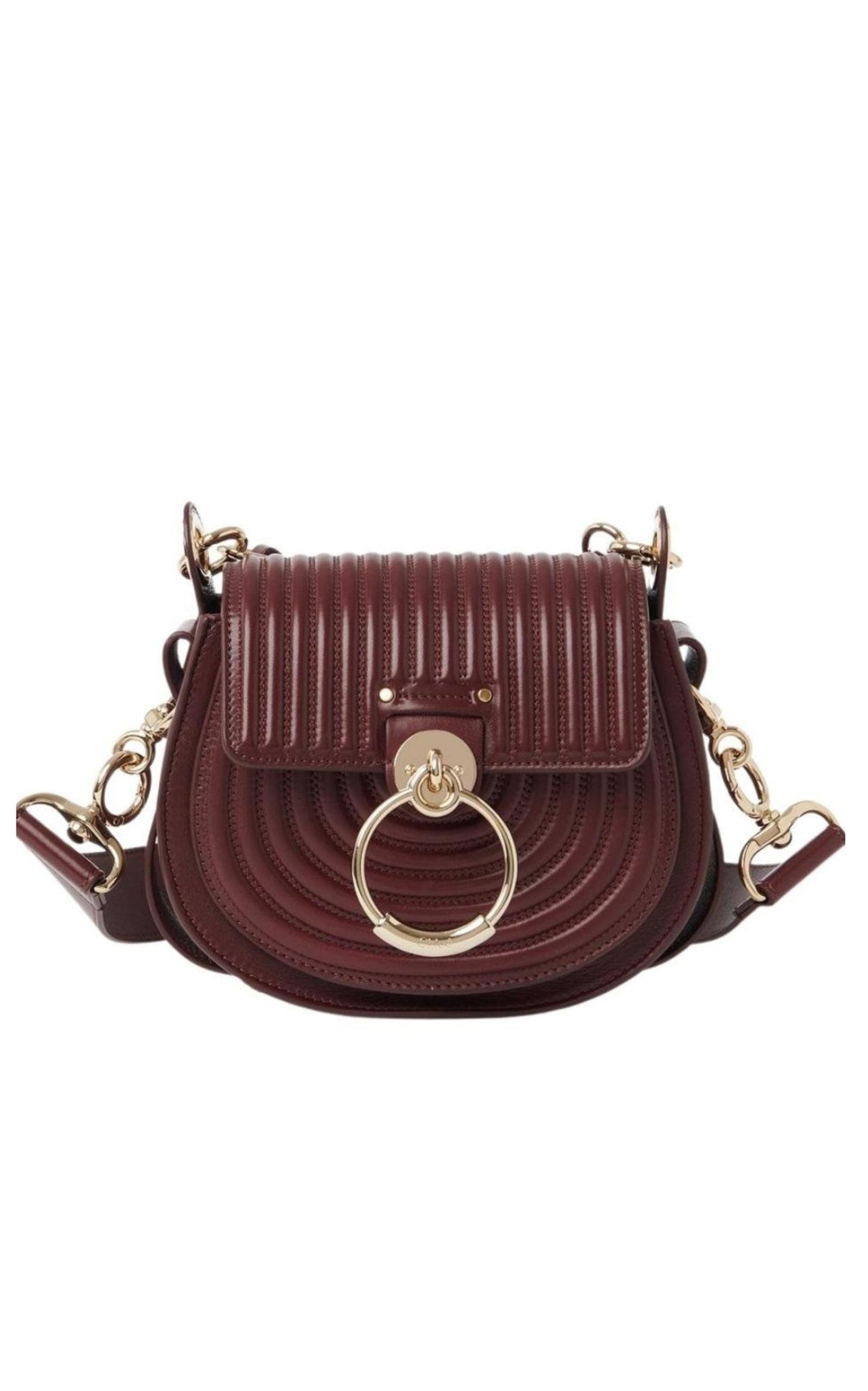 Chloe Small Tess Quilted Leather Crossbody Bag