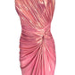 Cult Moda Pink Metallic Cocktail Prom Dress