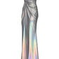 Cult Moda Silver Metallic Cocktail Dress