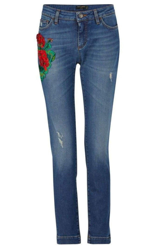 Embroidery Skinny-fit Jeans Dolce & Gabbana