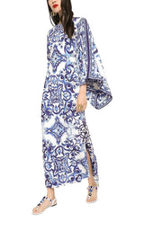 Scarf-print Silk Charmeuse Maxi Dress Dolce & Gabbana