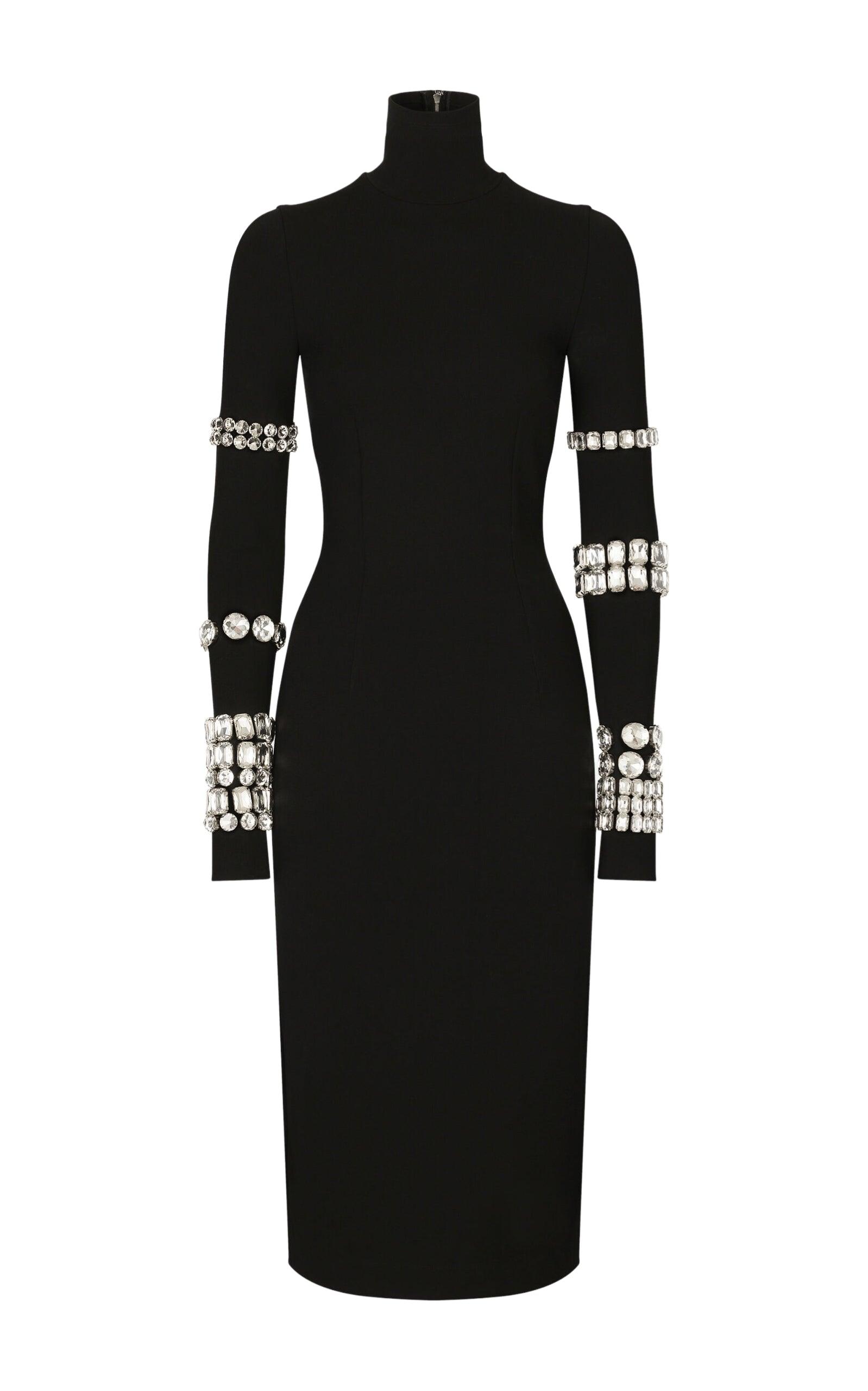 x Kim Kardashian Embellished Stretch-knit Midi Dress Dolce & Gabbana