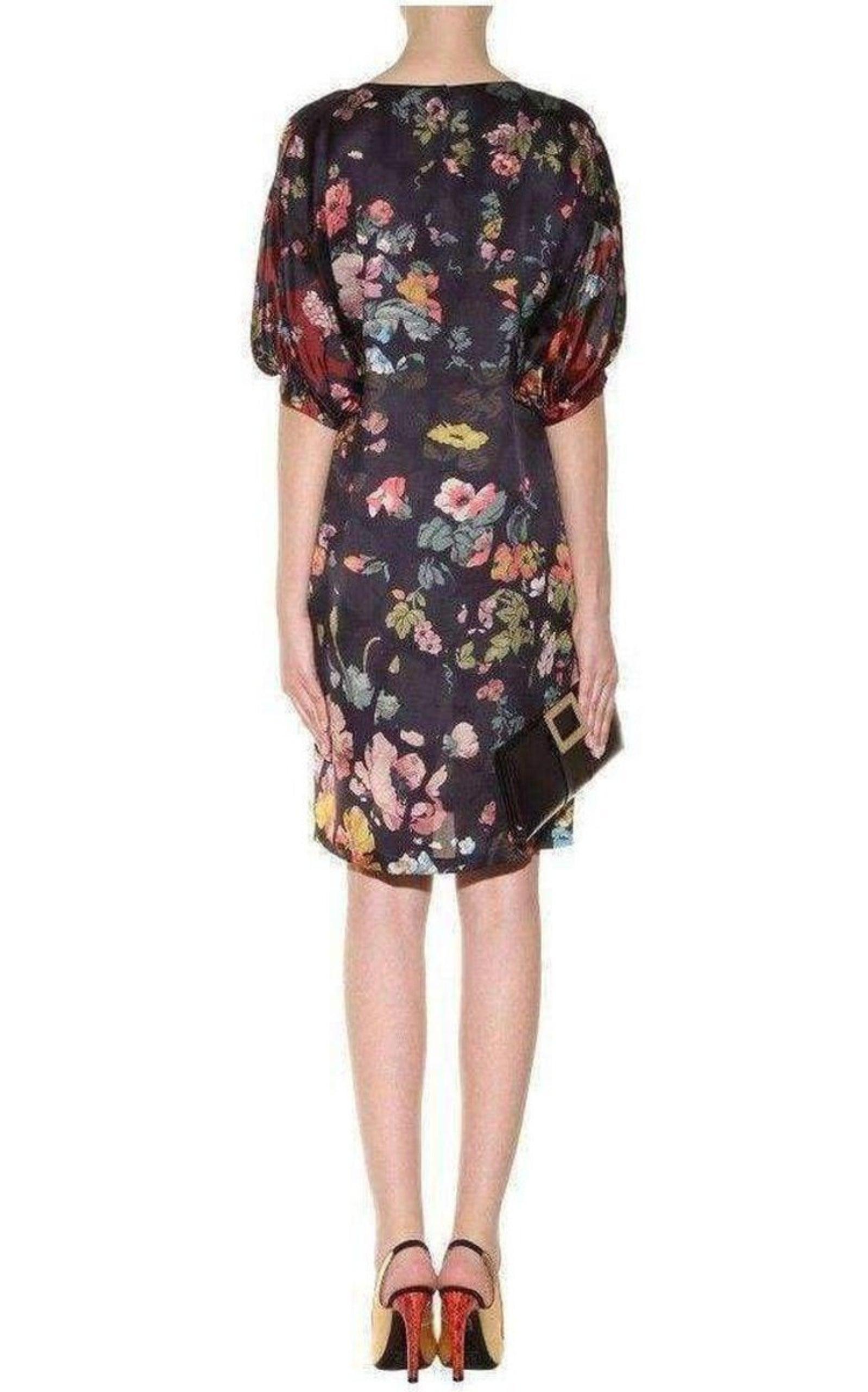 Floral Print Dress Dries Van Noten