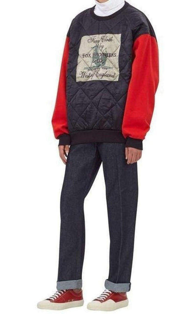 Fox Brothers Quilted Cotton Sweatshirt Dries Van Noten