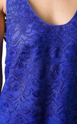 Blue Lace Tank Top Emilio Pucci