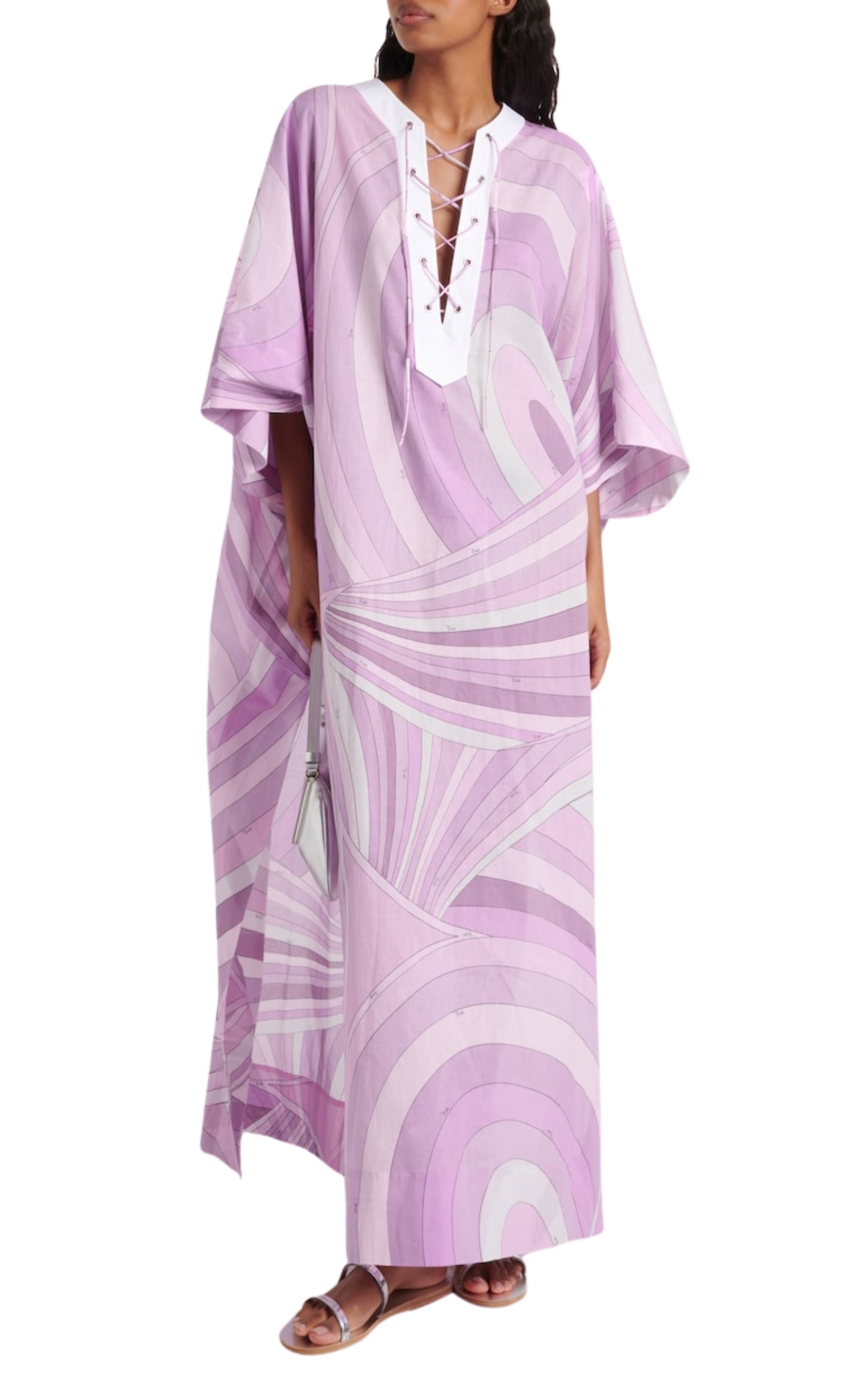 Peonia Cotton Kaftan Emilio Pucci