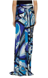 Printed Stretch Jersey Skirt Emilio Pucci