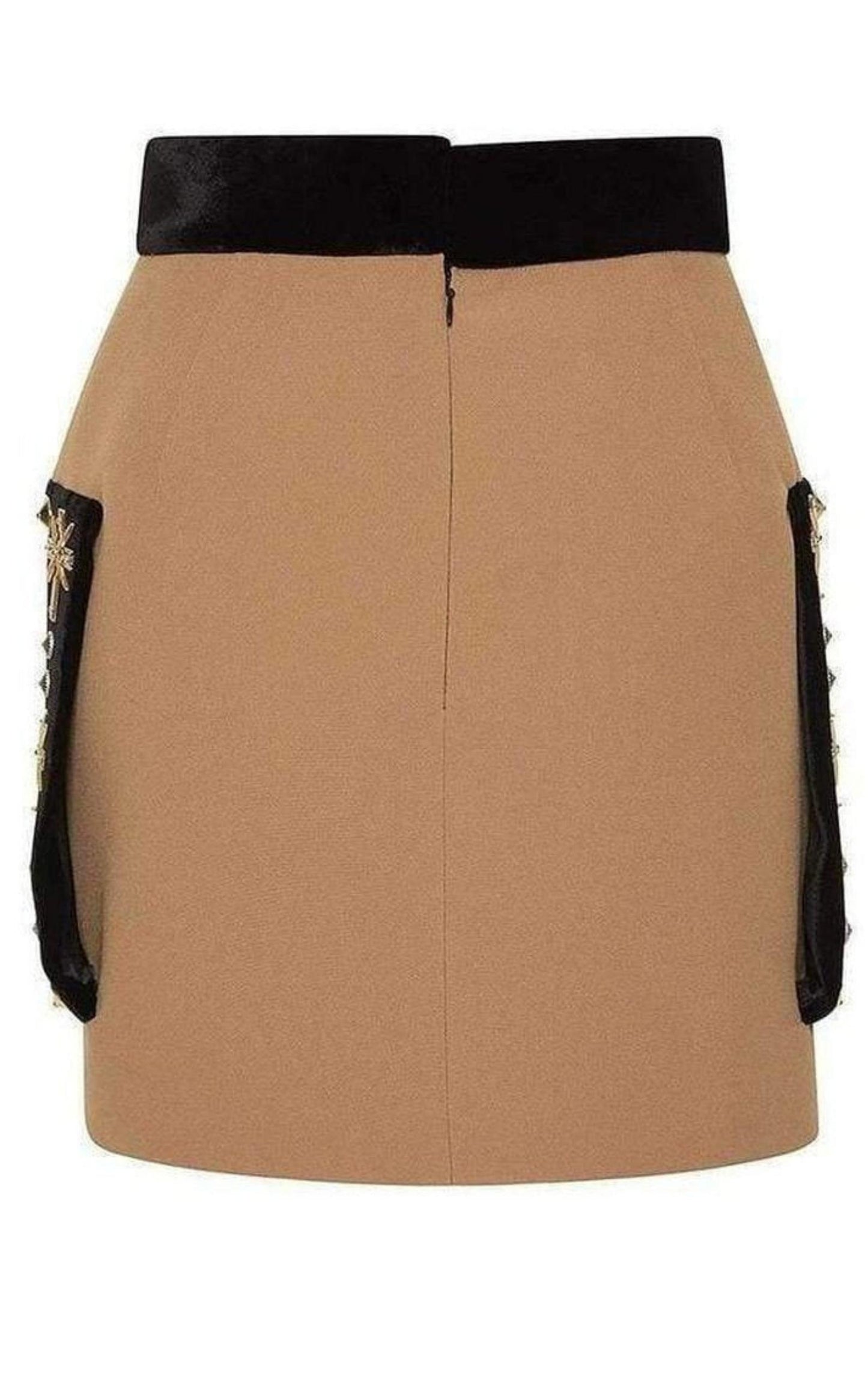 Embellished Velvet Mini Skirt Fausto Puglisi