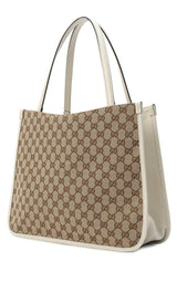 Beige 1955 Horsebit Medium Tote Bag Gucci