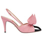 Gucci Bow-Embellished Leather Slingback Pumps - Runway Catalog