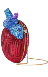 Broadway Heart Crystal-Embellished Clutch Bag Gucci