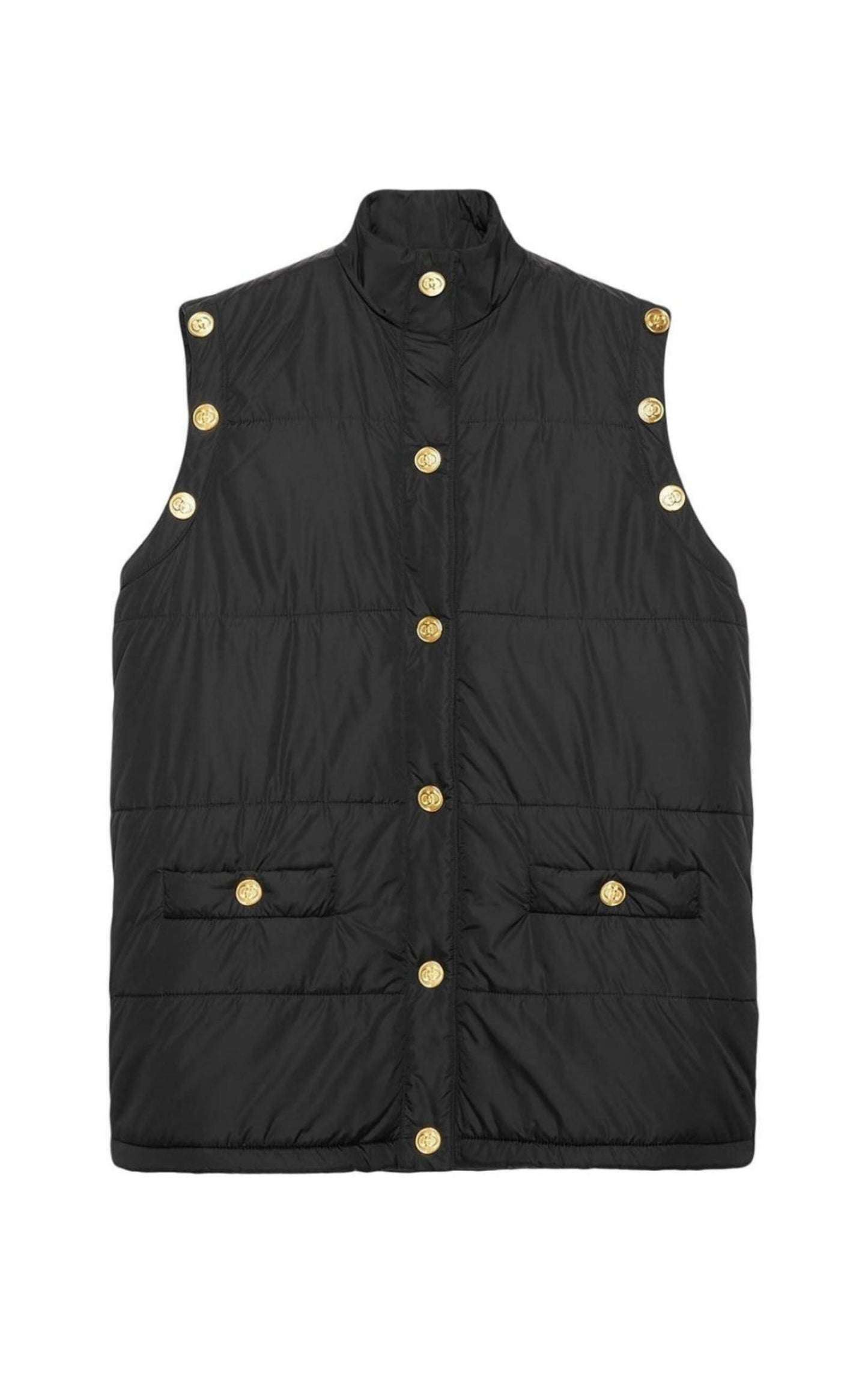 Detachable Sleeves Padded Jacket Gucci