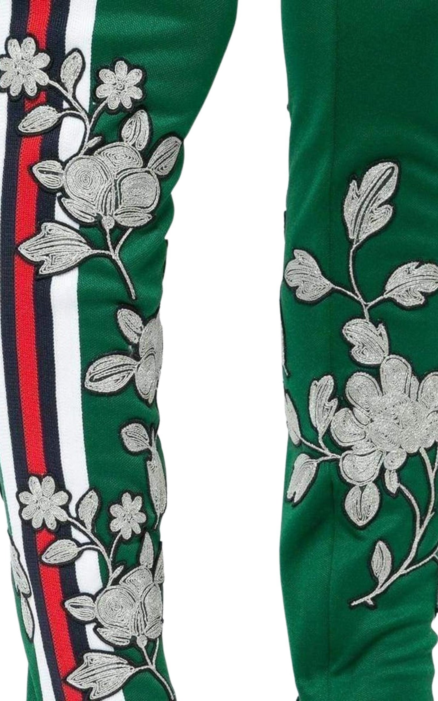 Embroidered Jersey Stirrup Leggings Gucci