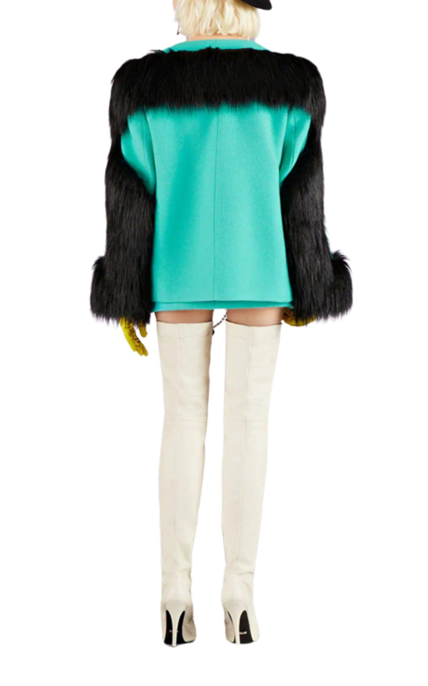 Gucci Faux Fur-trimmed Wool Jacket - Runway Catalog