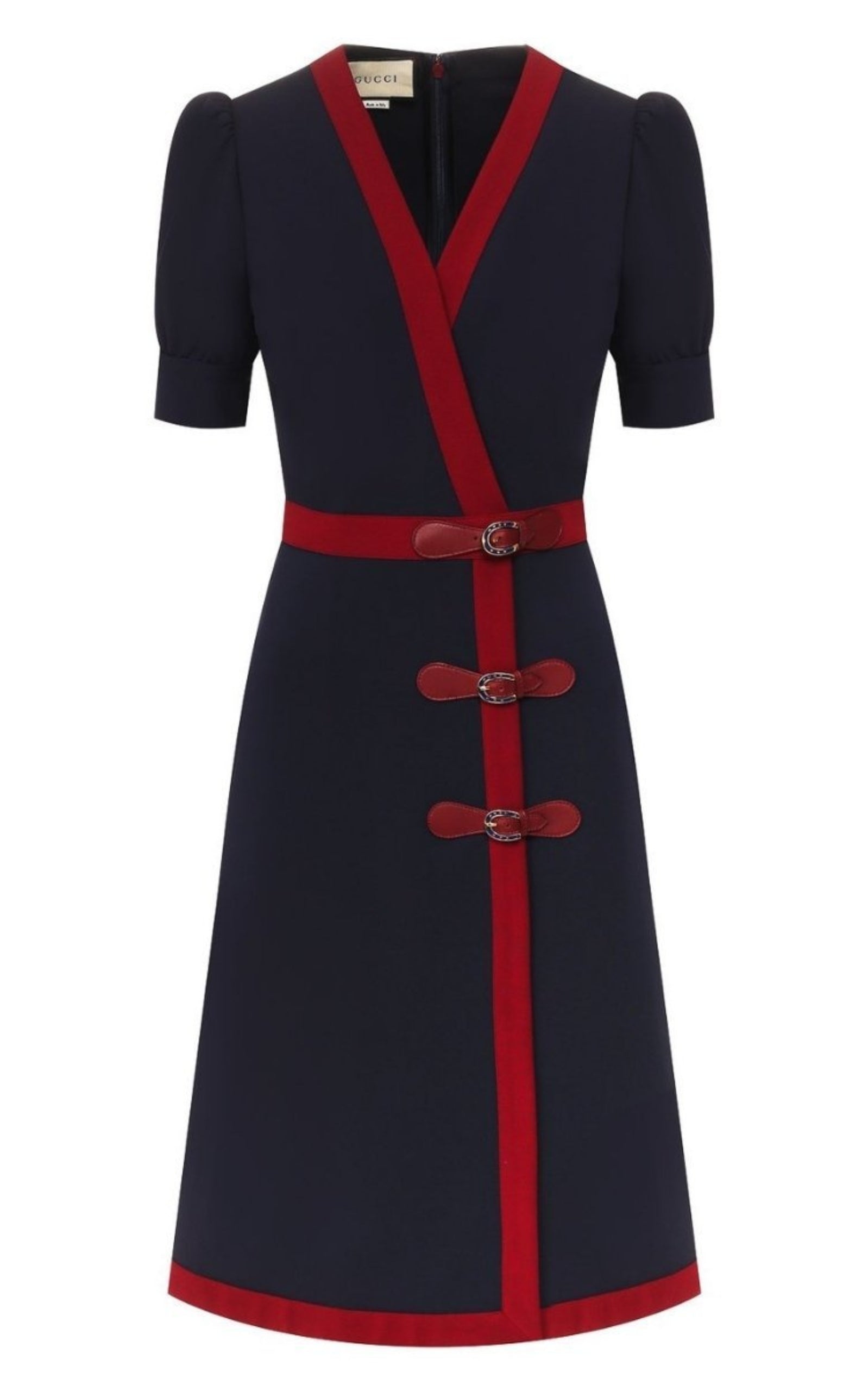 Gucci Fitted Navy Blue Dress