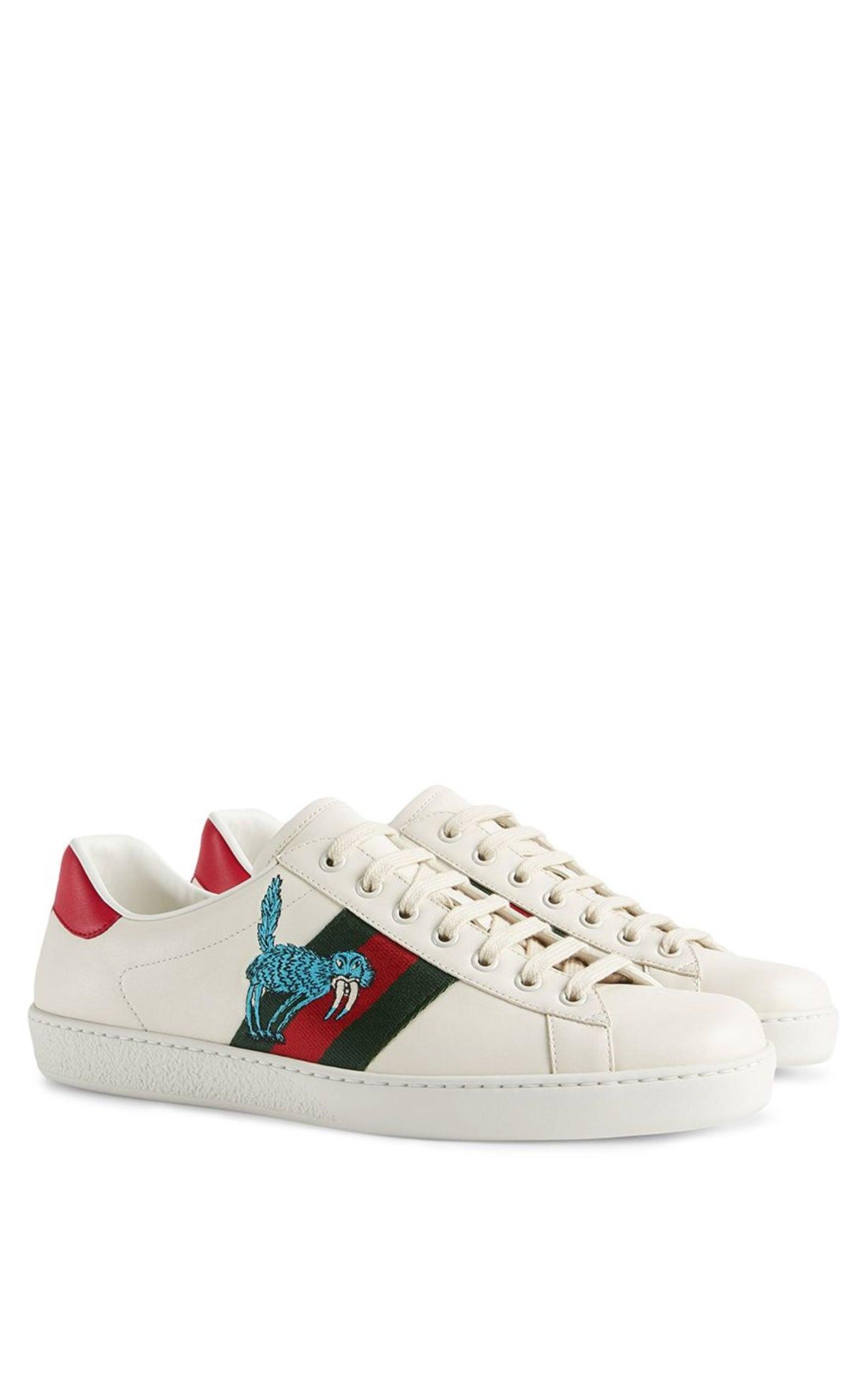 Freya Hartas Ace Leather Sneakers Gucci