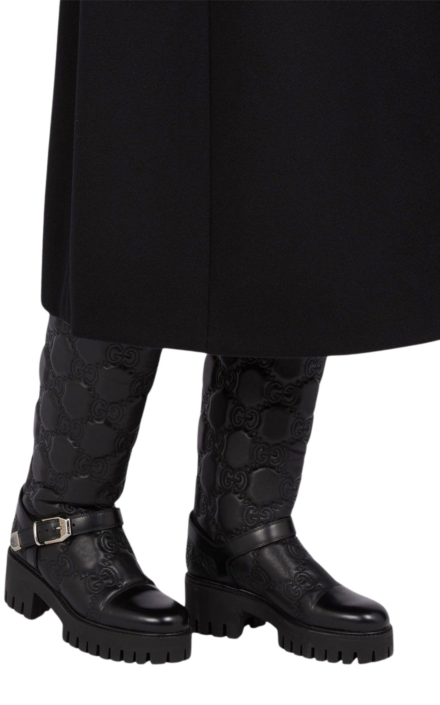 GG Matelassé Lug Sole Boots Gucci