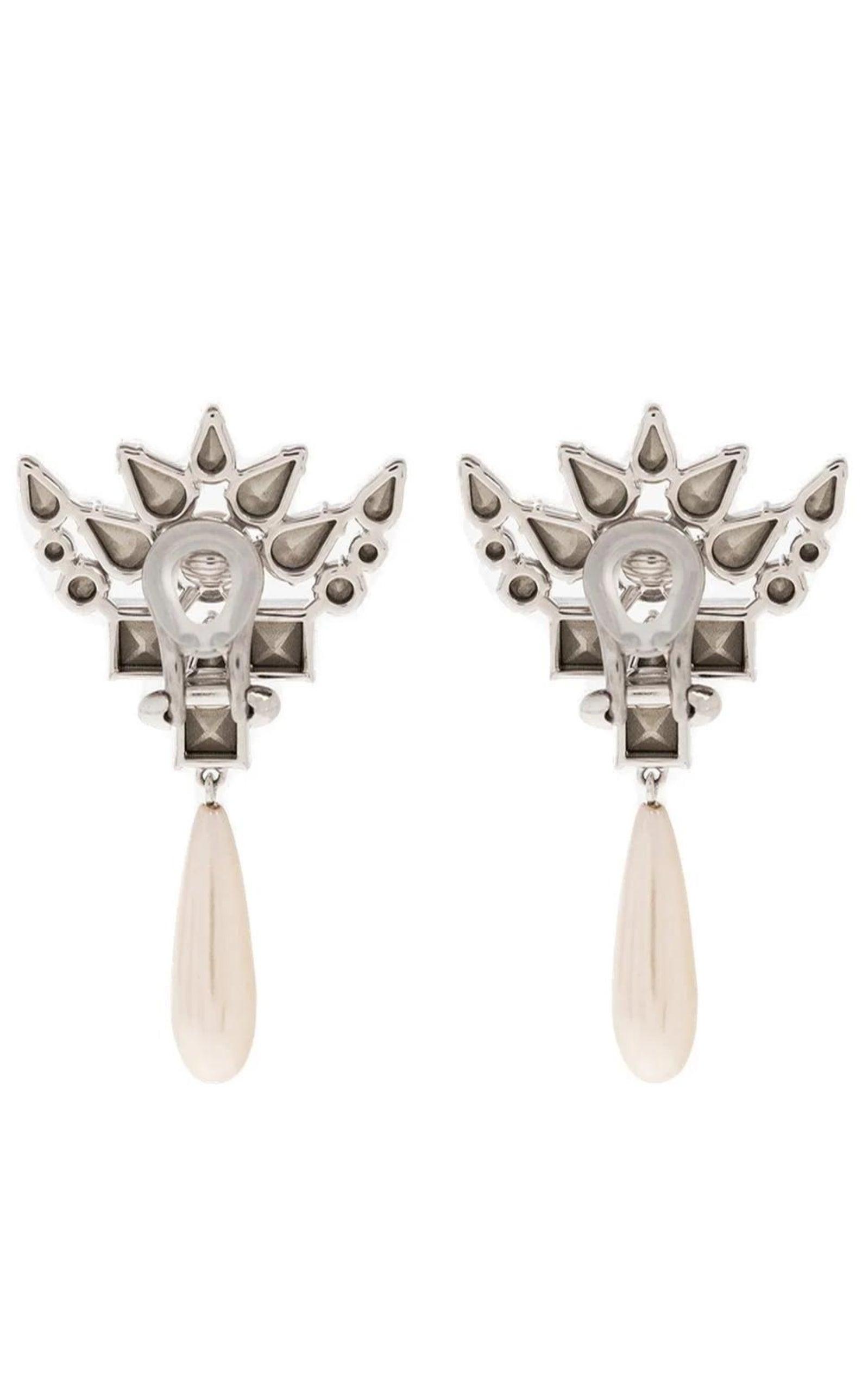 Interlocking G Crystal Earrings Gucci