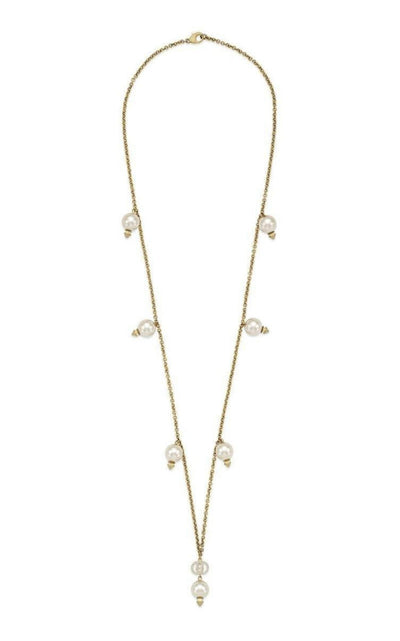 Interlocking G Pearls Pendant Necklace Gucci