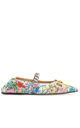 Ken Scott Floral Ballerina Shoes Gucci