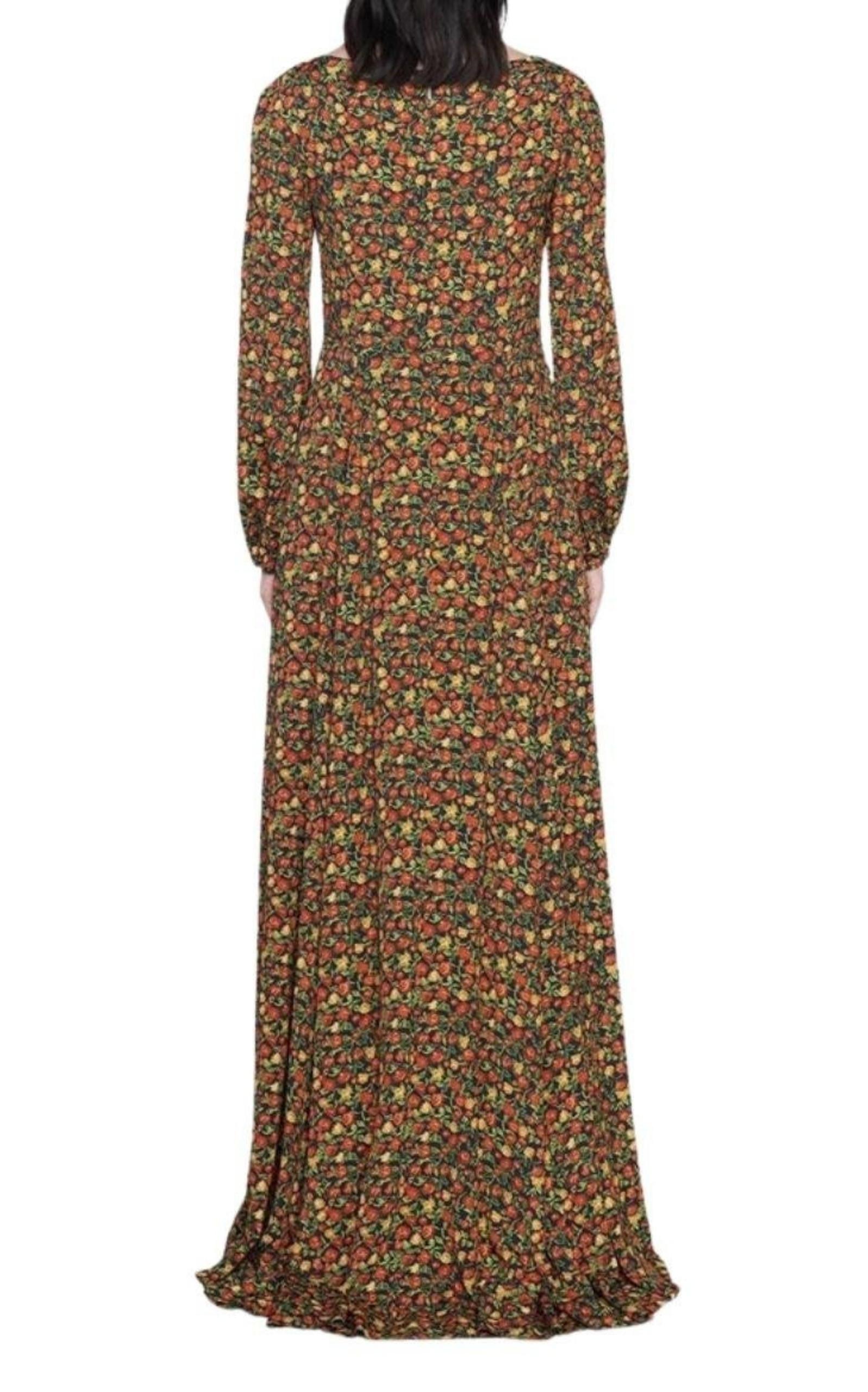 Liberty-print Crepe Maxi Dress Gucci