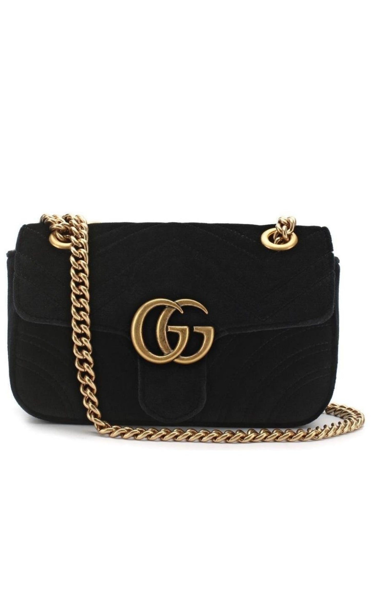 Matelasse Velvet Mini Black Gucci