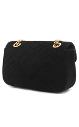 Matelasse Velvet Mini Black Gucci