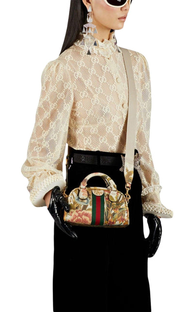 Gucci Ophidia GG Floral Shoulder Mini Bag - Runway Catalog