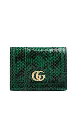 Ophidia Snake Skin Card Case Gucci