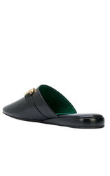 Pericle Horsebit Leather Slippers Gucci