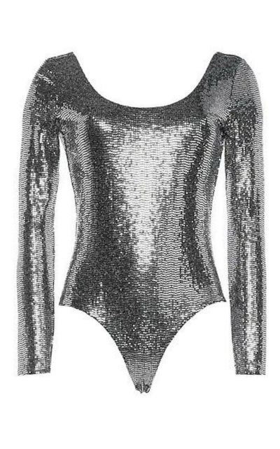 Sequined Tulle Bodysuit Gucci