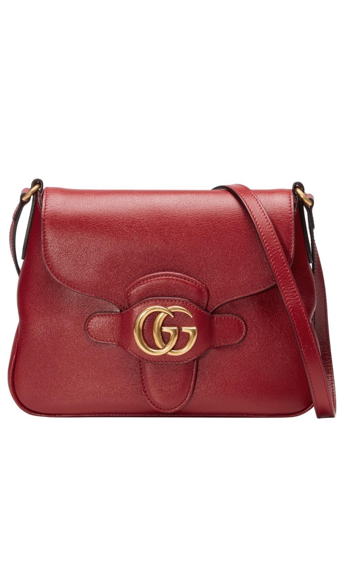 Small Messenger with Double GG Bag in Red Gucci