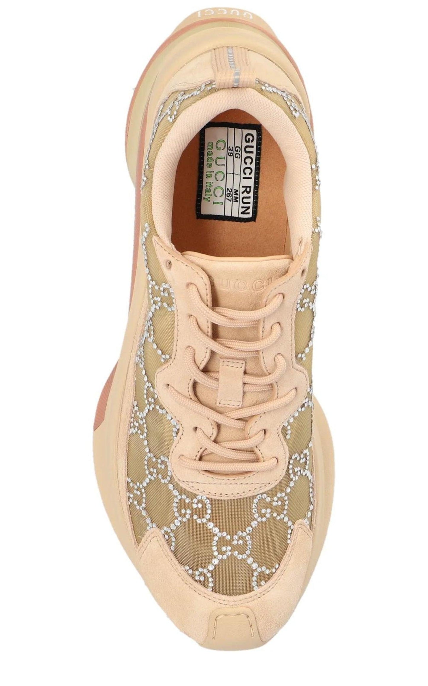 Gucci Tela GG Crystal Mesh Runner Sneakers