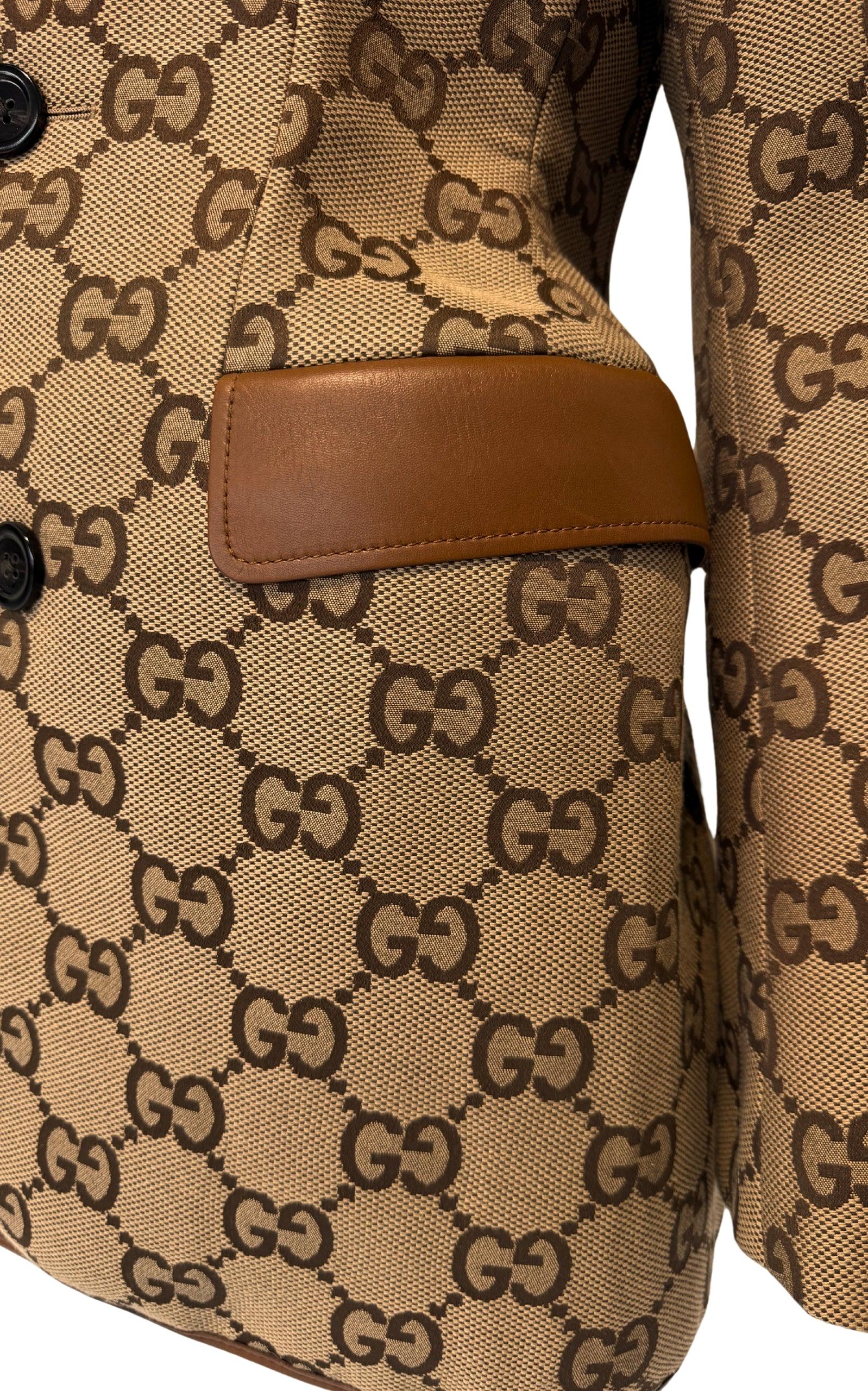 Gucci The Hacker Project Maxi GG Hourglass jacket - Runway Catalog