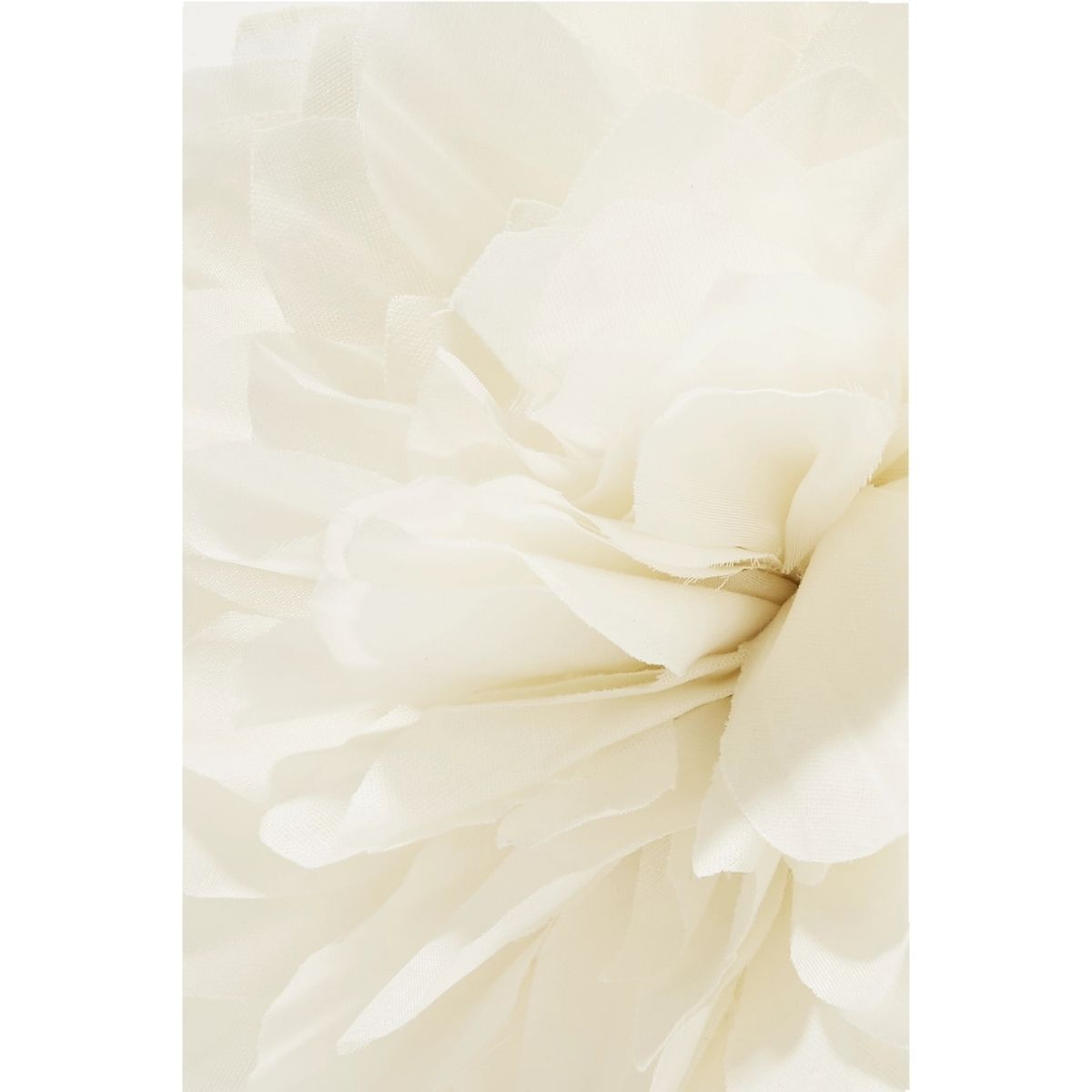 Gucci White Silk Flower Brooch