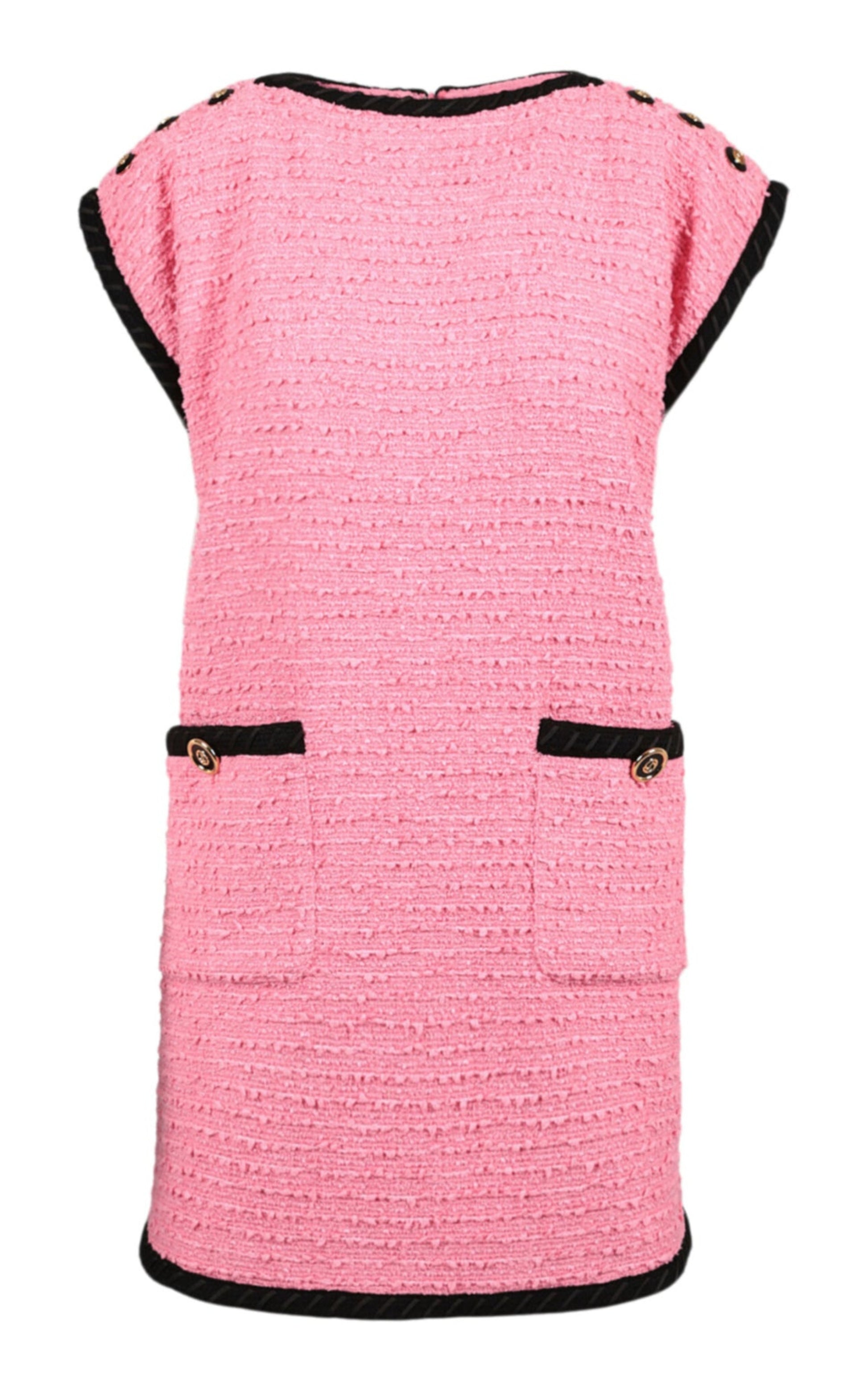 Wool Blend Pink Shift Dress Gucci