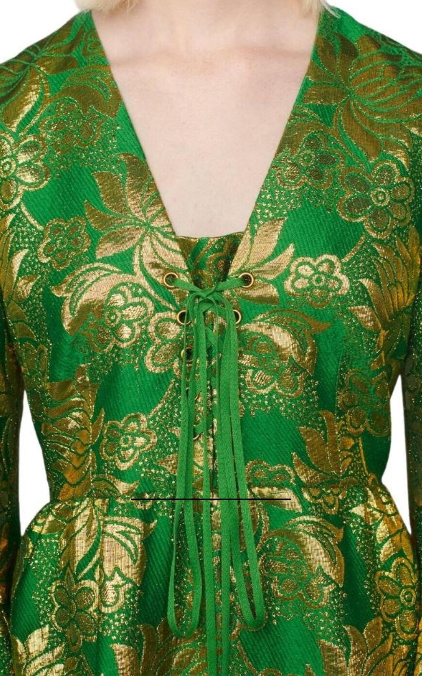 Wool Lamé Floral Jacquard Dress Gucci