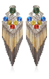 Fringe Mixed Color Earrings Iosselliani