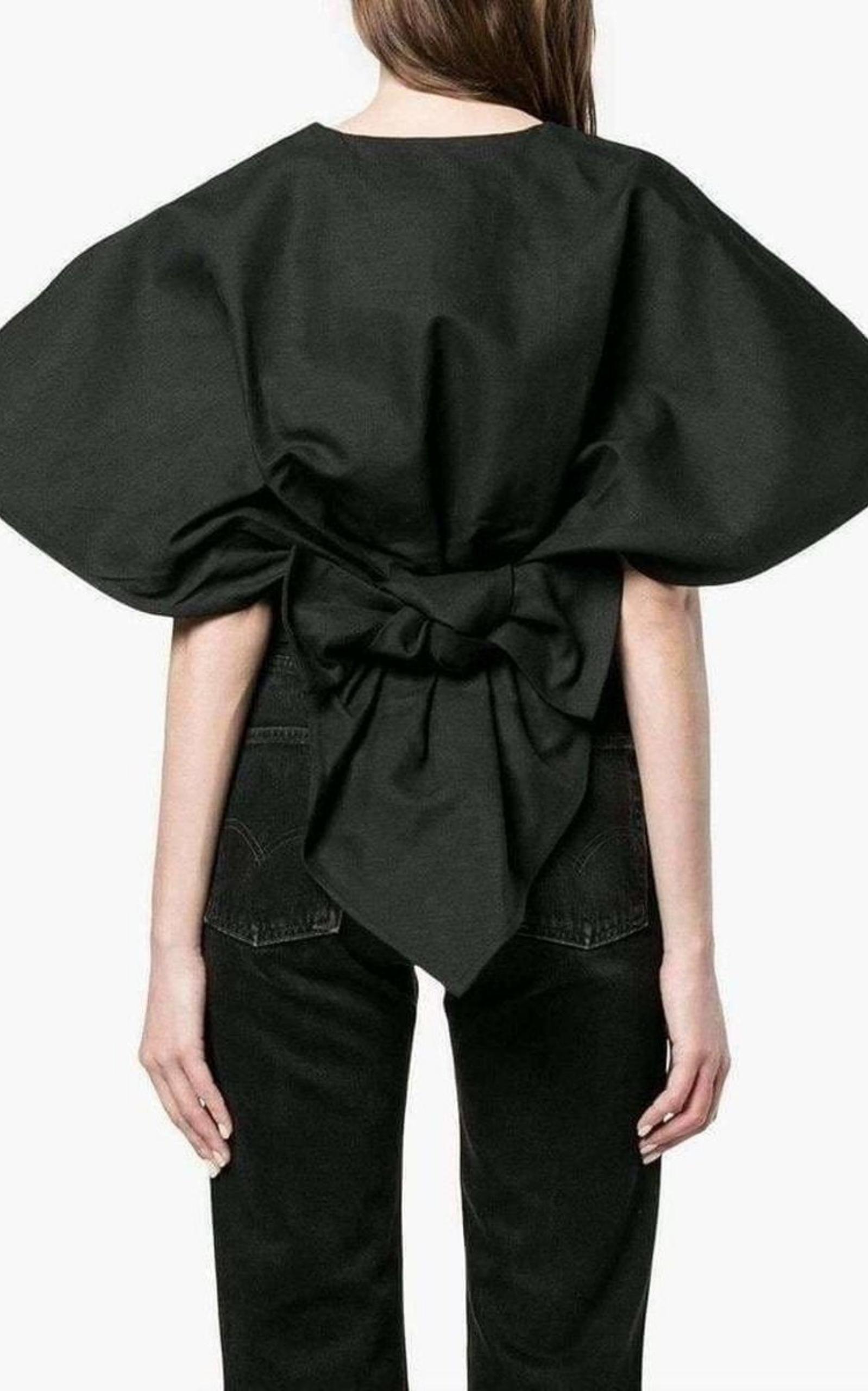 Cropped Bolero Wrap Blouse Jacquemus