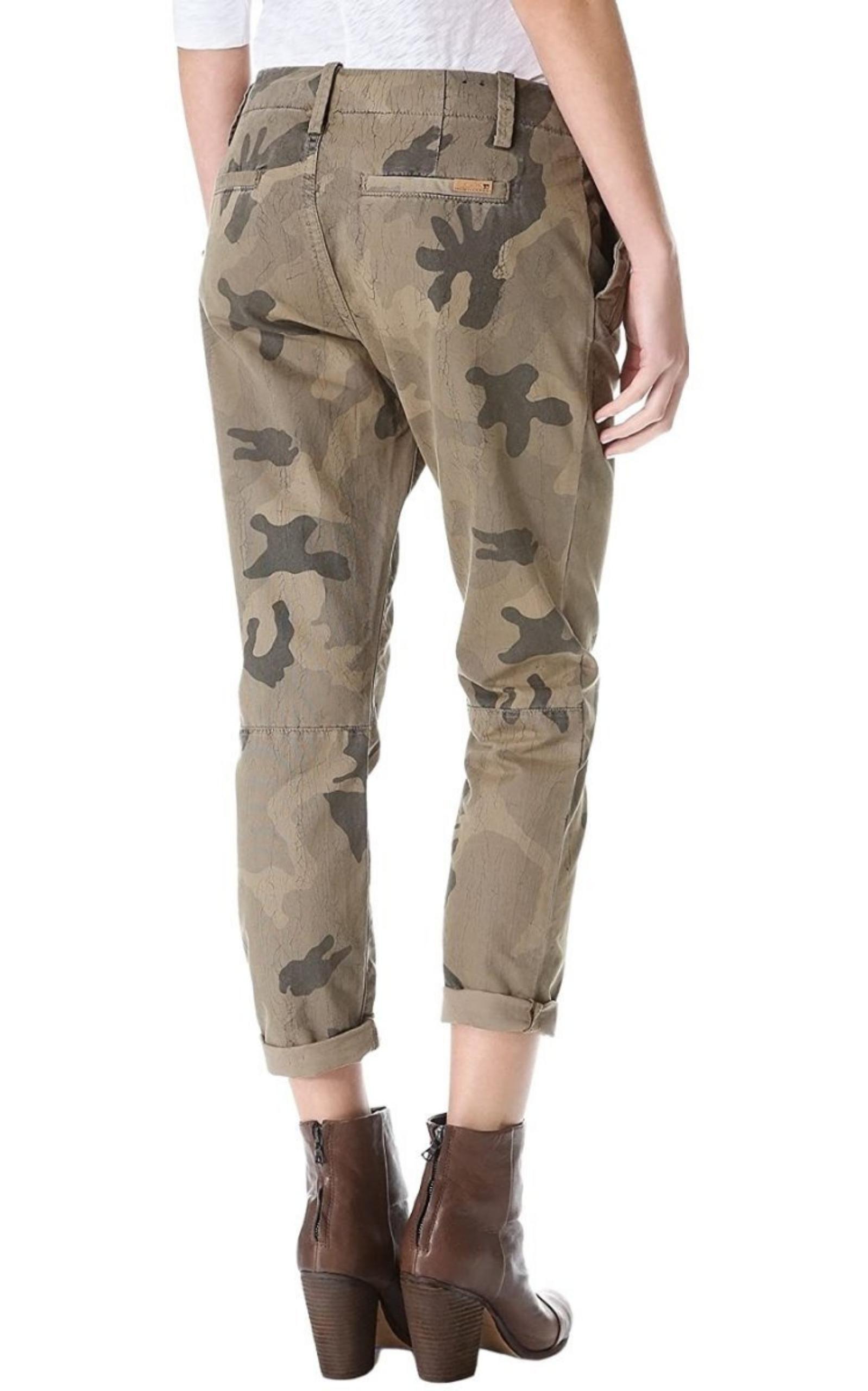 Camo Straight Leg Ankle Trousers Joe's