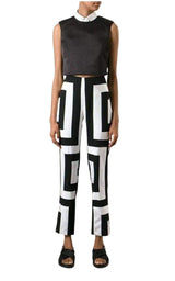 Kenzo Geometric Print Trousers Pants Kenzo