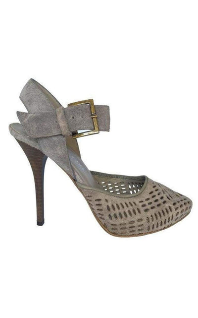 Latitude Femme Laser Cutout Leather Sandal Shoes