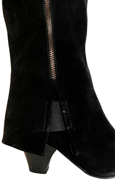 Over-the-knee Black Suede Boots Latitude Femme