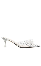 Little Crystal Glass Mules MACH & MACH