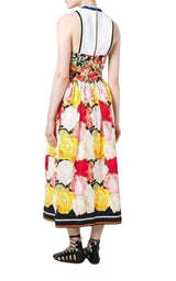 Cotton Blend Printed Dress Mary Katrantzou