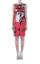 Sleeveless Print Silk Dress Mary Katrantzou